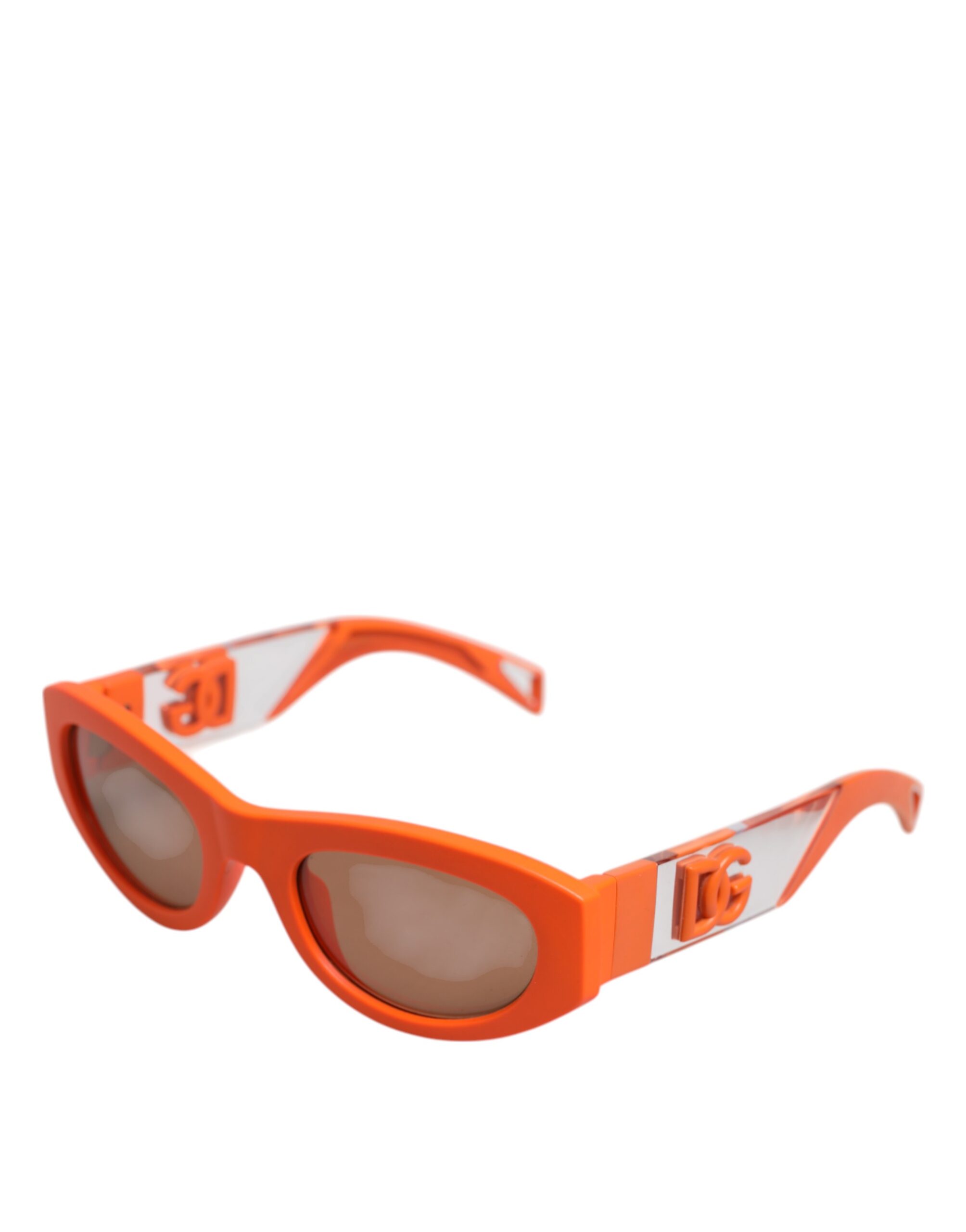 Солнцезащитные очки Orange Reborn To Live с логотипом в овальной оправе Dolce & Gabbana, оранжевый — фото 2
