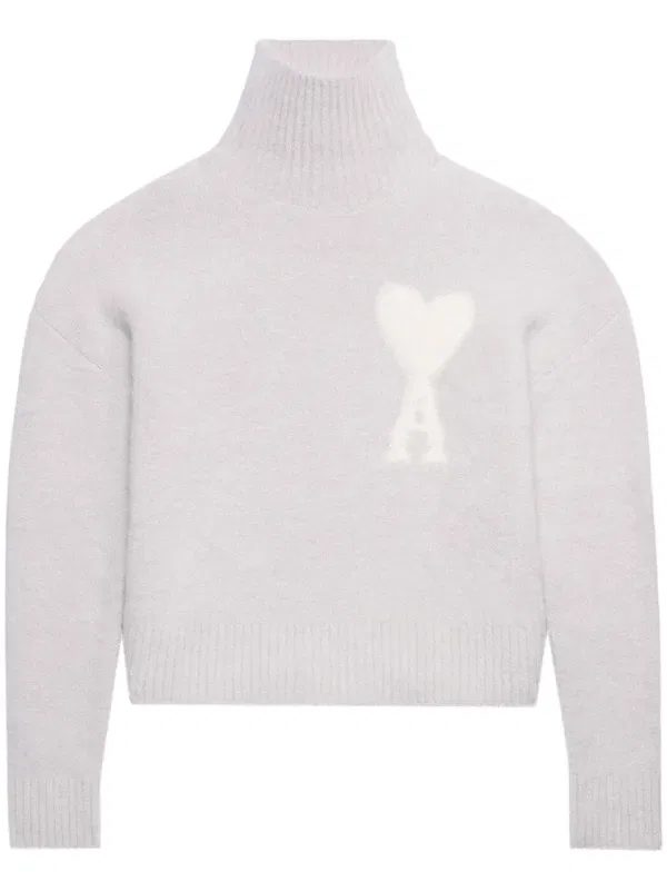 Джемпер Cloudy из шерсти ami de coeur Ami Paris, фиолетовый