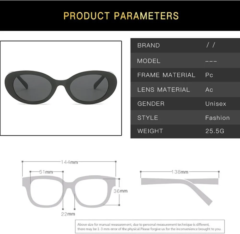 

Стильные солнцезащитные очки для женщин овальной формы с защитой от УФ-излучения UV400, для мужчин и женщин, для путешествий, черные и серые MTZJH, One Color