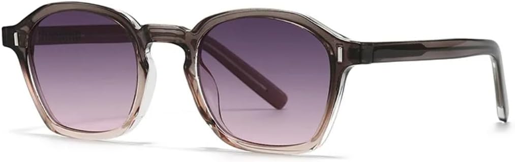 

Солнцезащитные очки с защитой UV400 | Круглые серые с фиолетовыми заклепками в стиле панк | для женщин и мужчин, для занятий спортом на открытом воздухе и вождения DSVIGF, C3 Gray Purple