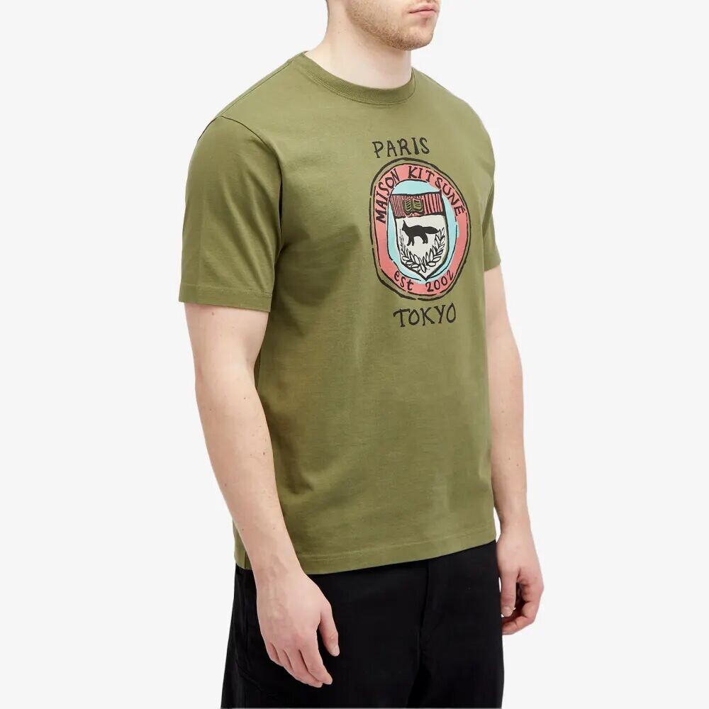 

Maison Kitsune Футболка City Coins Comfort, зеленый