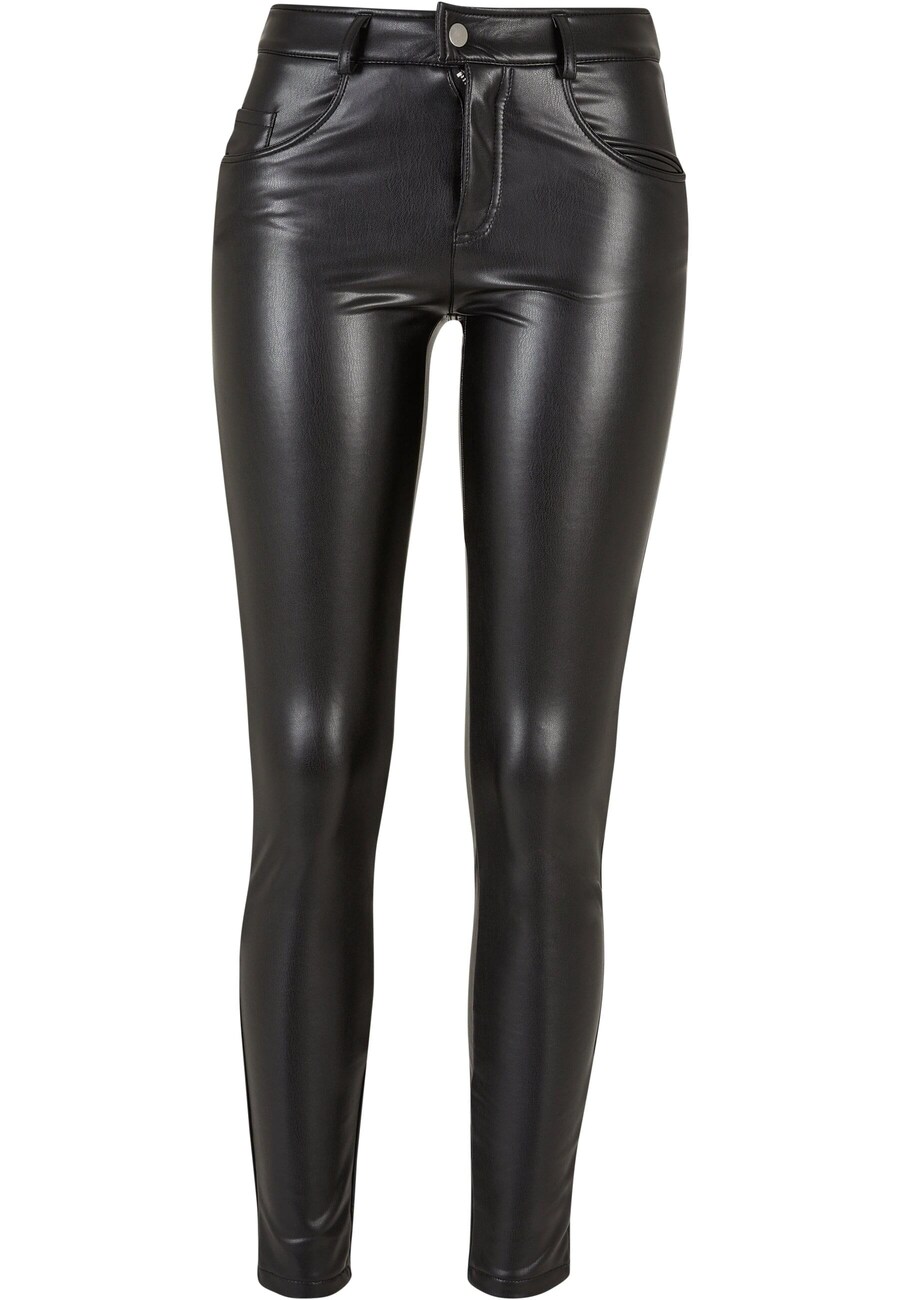 

Кожаные штаны Urban Classics Slim fit Pants, черный