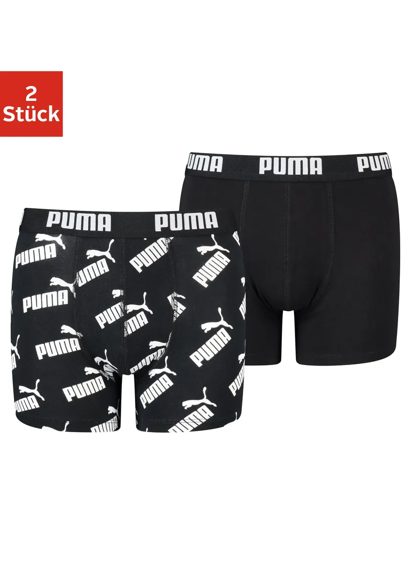 

Боксеры PUMA (2 шт.), с широким поясом с логотипом, цвет Schwarz, Bedruckt