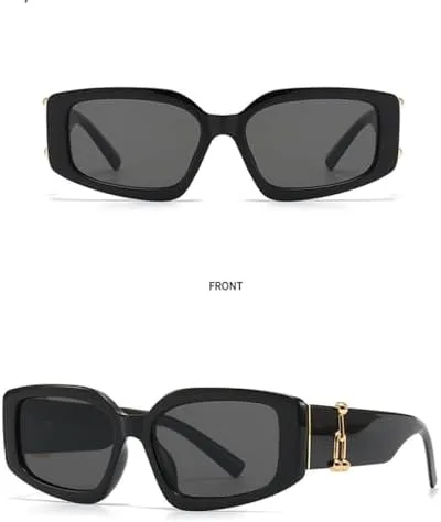 

Винтажные солнцезащитные очки для женщин 2026 года, квадратные, модные мужские солнцезащитные очки UV400, ретро-солнцезащитные очки для мужчин MTZJH, C3 White Blue