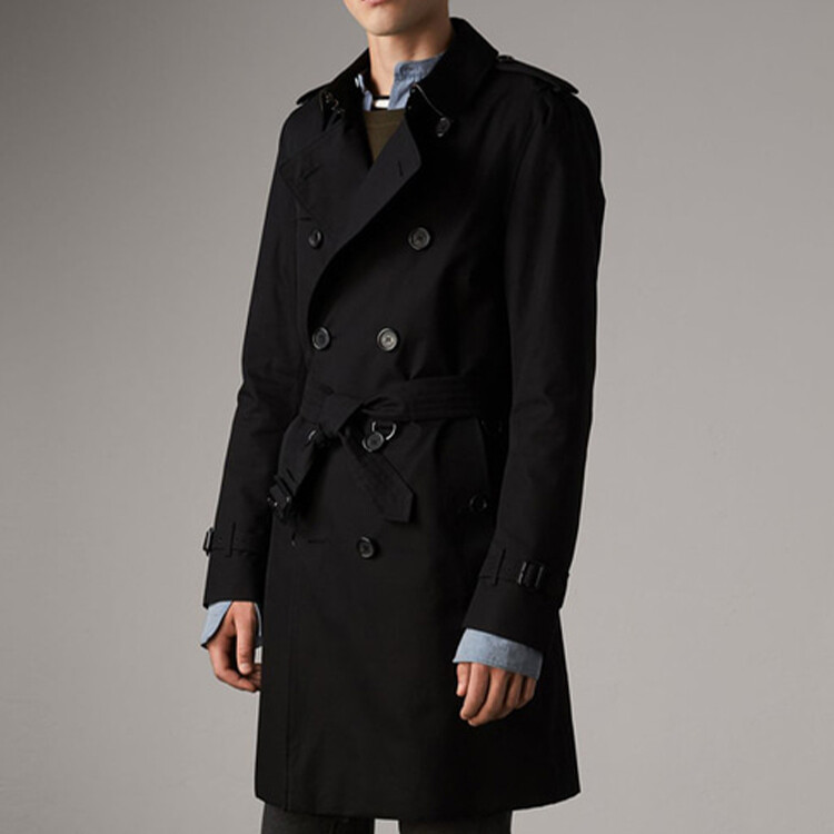 Тренчкот Burberry мужской черный — фото 3