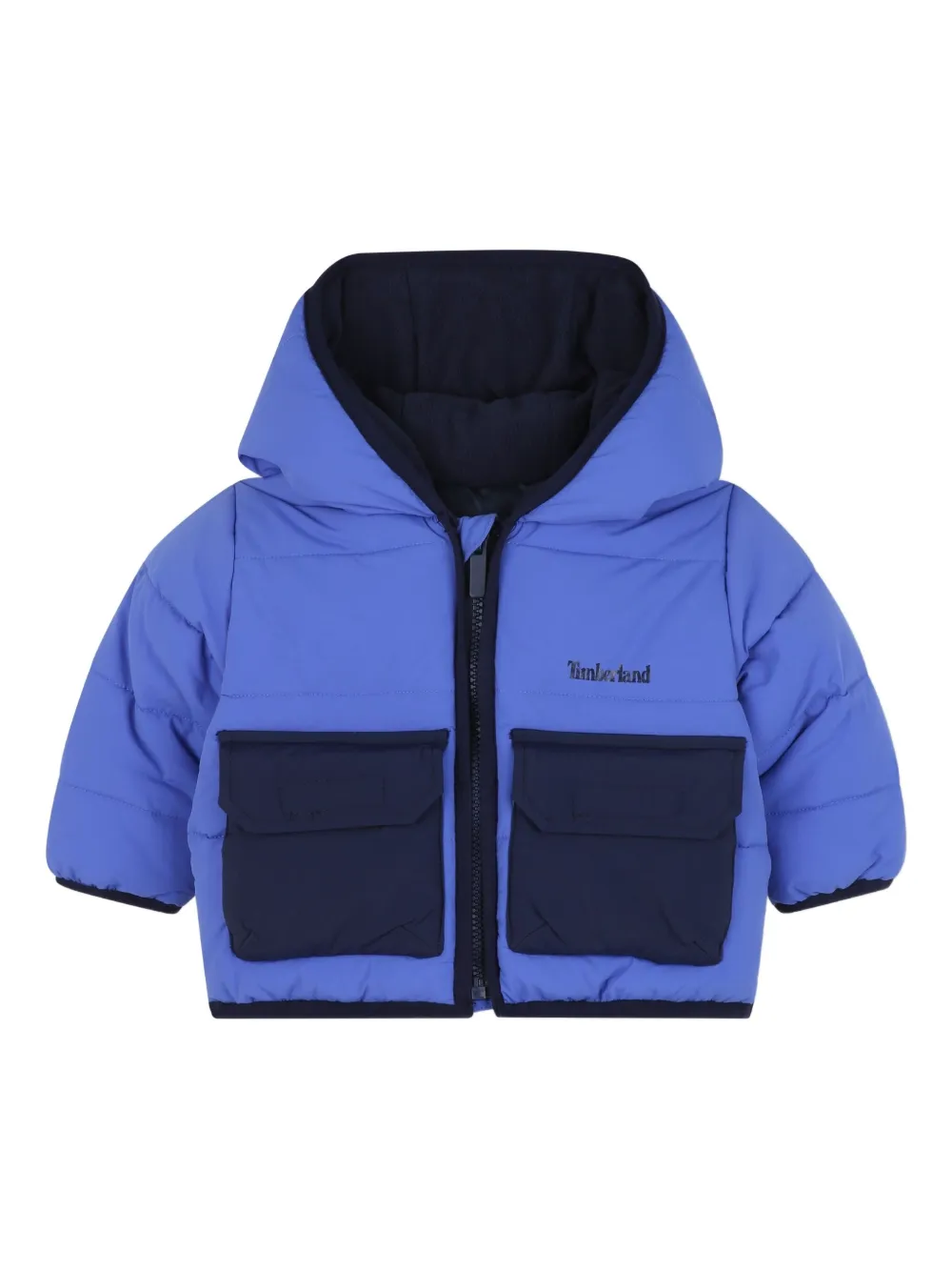 

Стеганое пальто с капюшоном Timberland Kids, черный