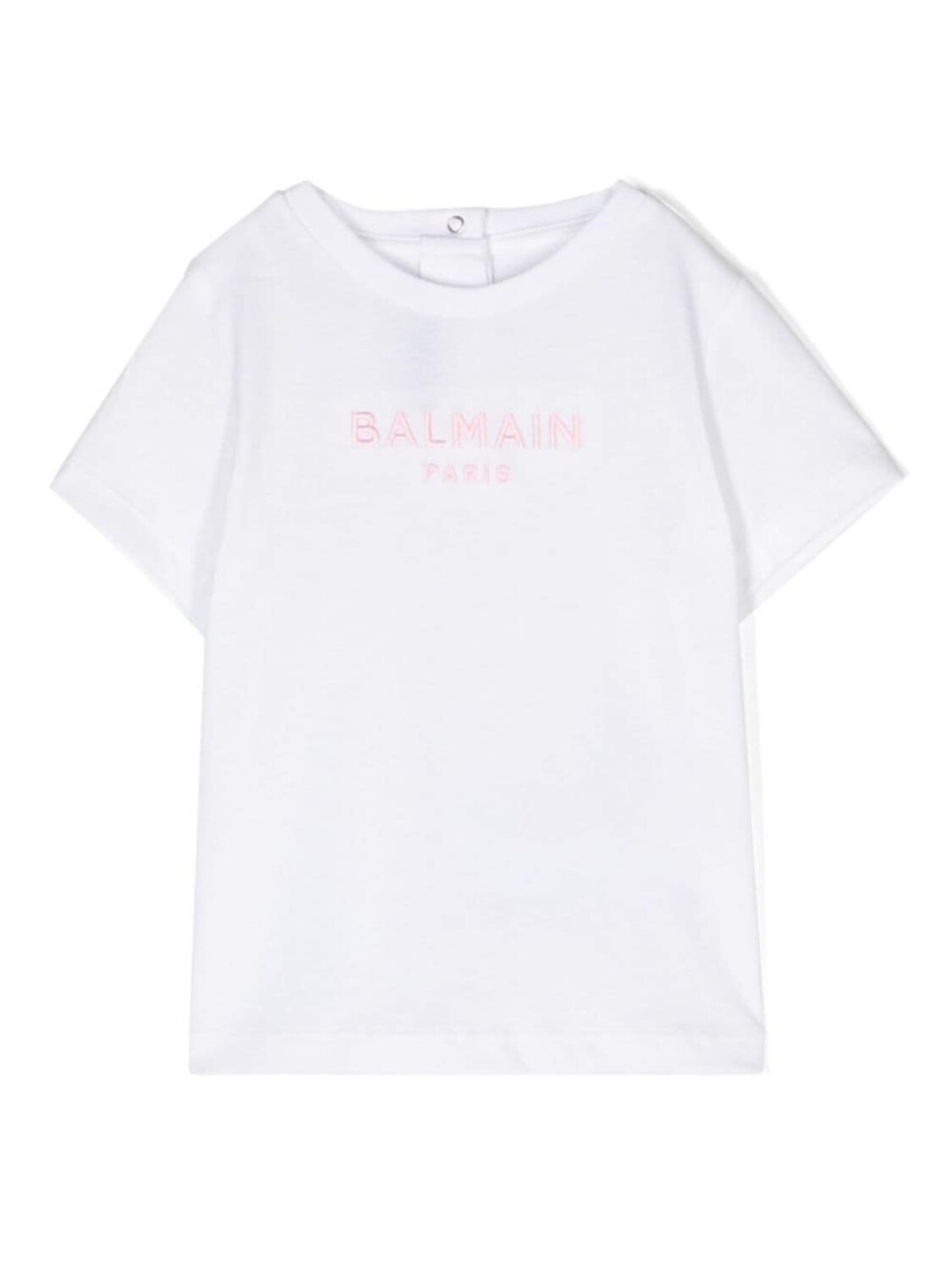 

Balmain Kids футболка с вышитым логотипом, белый