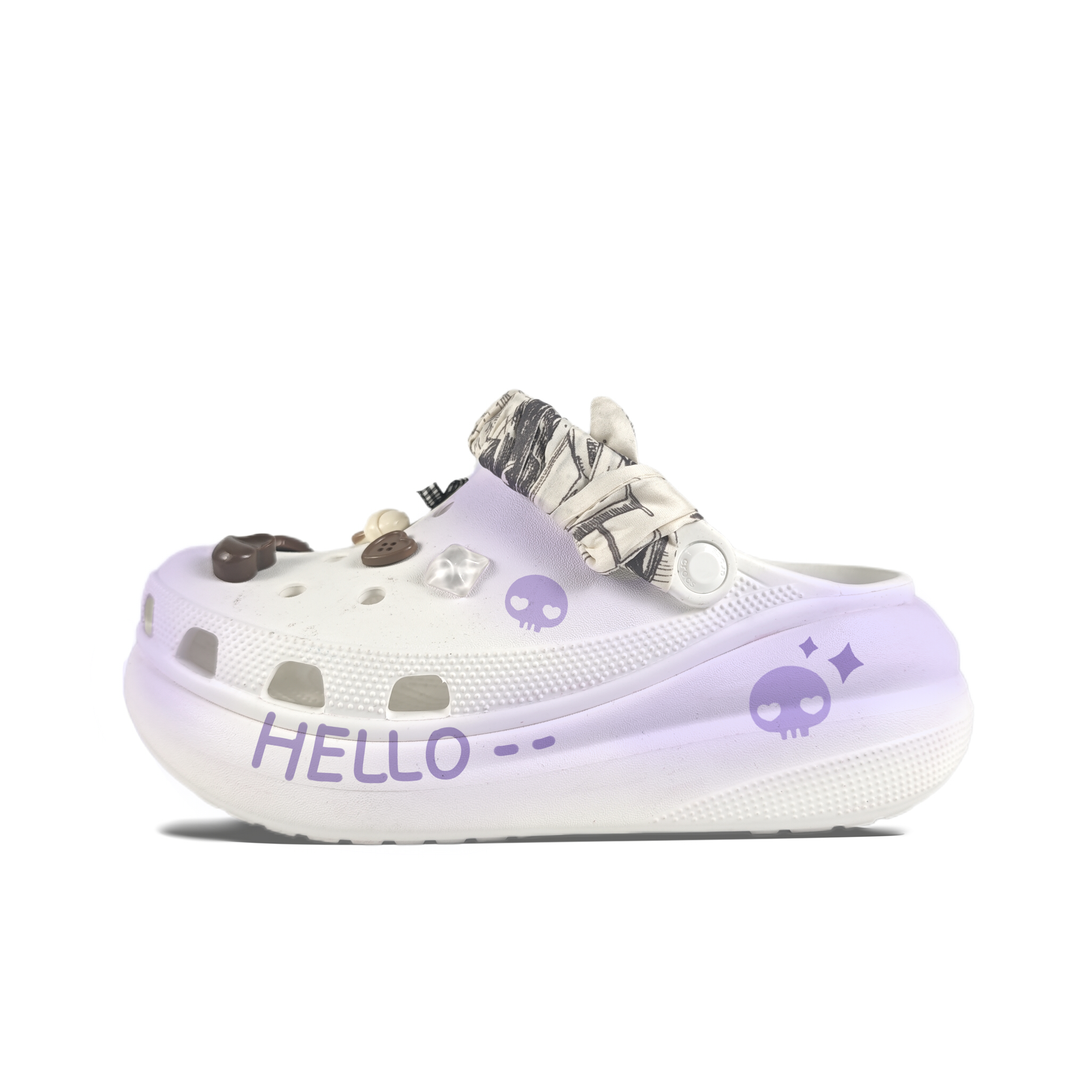 Crocs Сабо Crush Clog унисекс белые