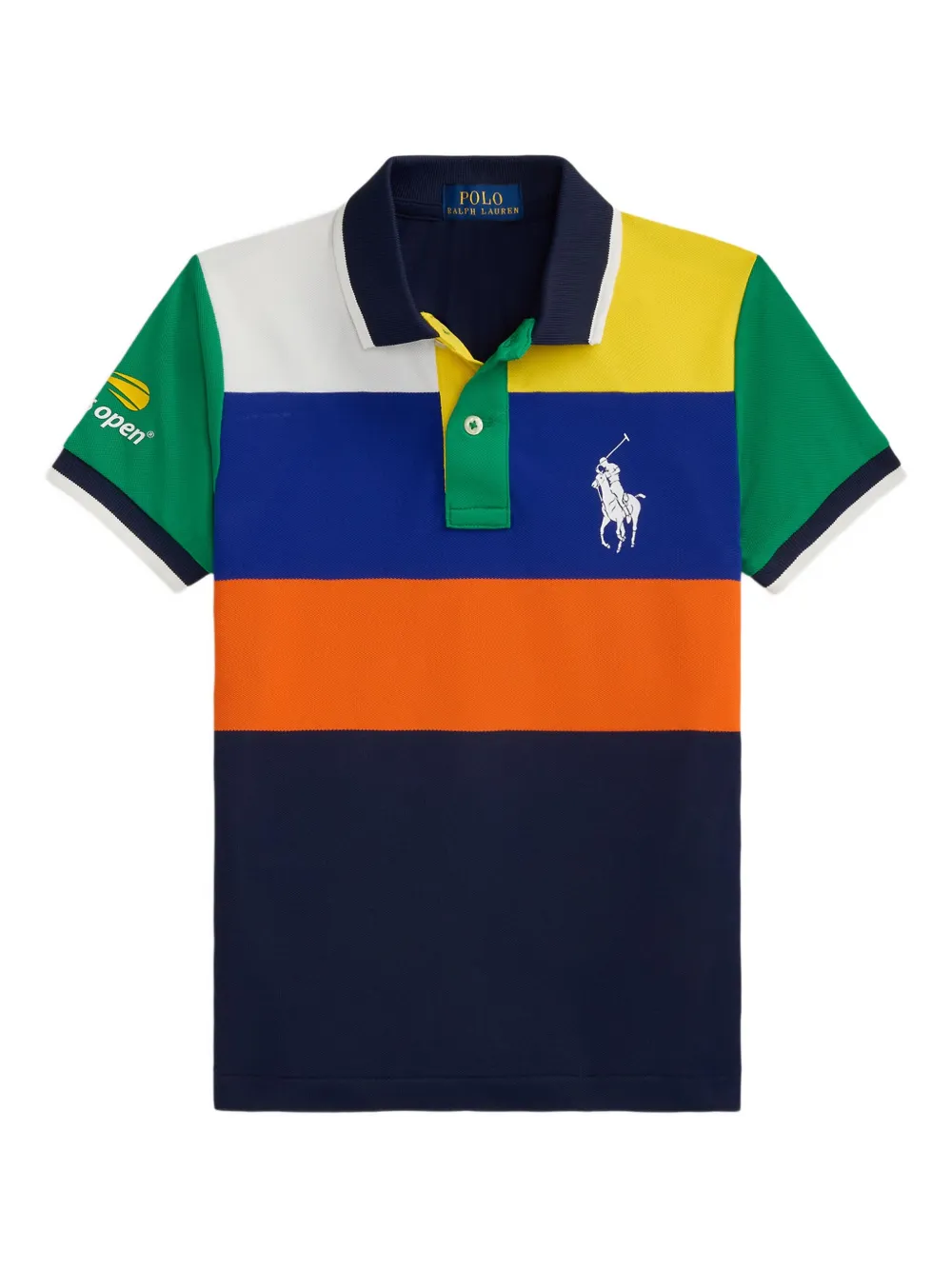 

Рубашка поло в стиле колор-блок POLO RALPH LAUREN KIDS, синий