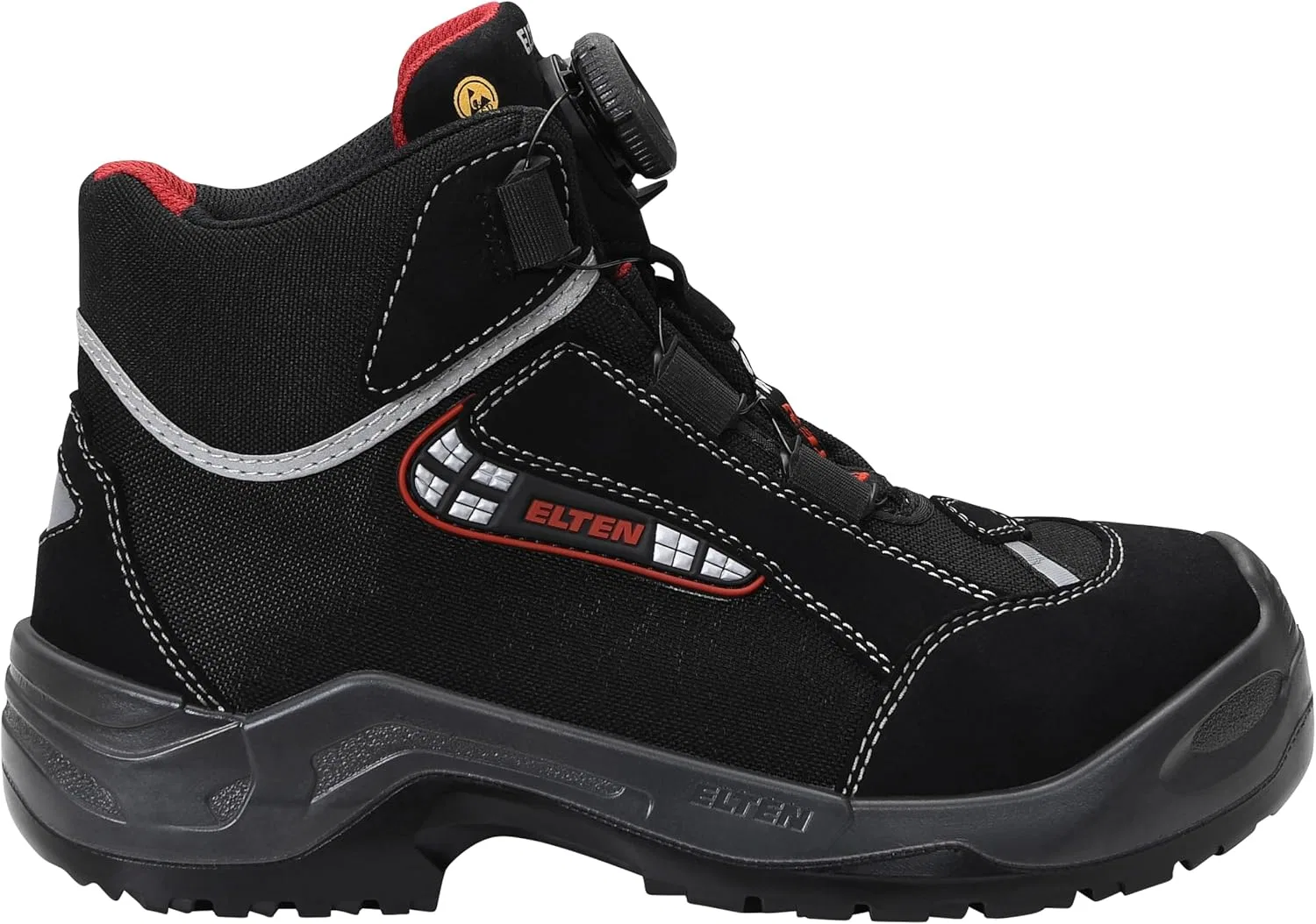 Мужская защитная обувь ELTEN Sander Boa Esd S3, Black — фото 2