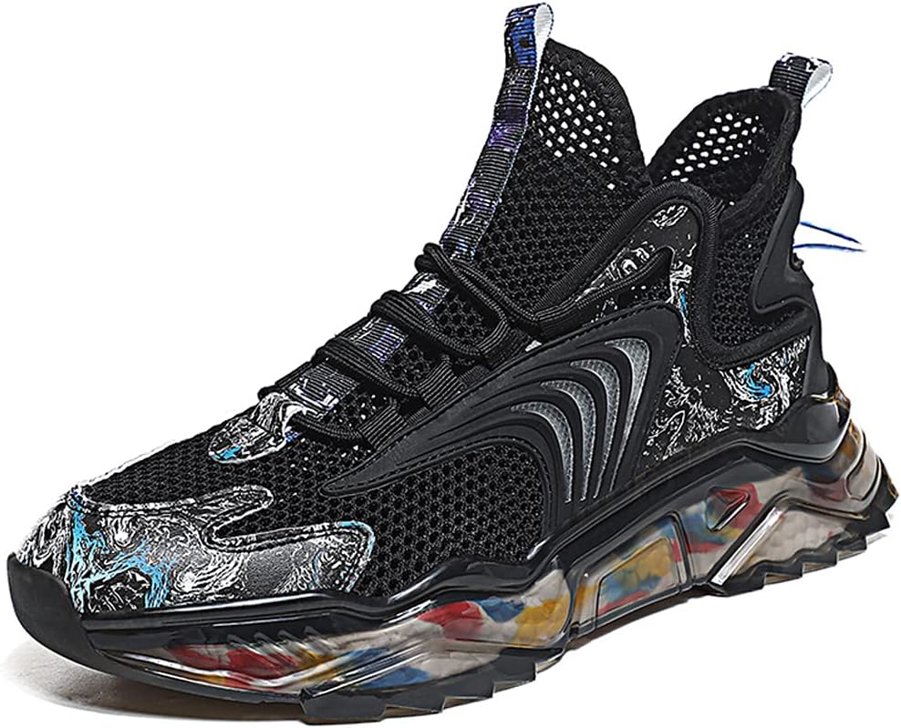 

Мужские кроссовки GSIGUL для бега, с сеткой, дышащие, для тенниса, ходьбы и тренировок в зале, черный