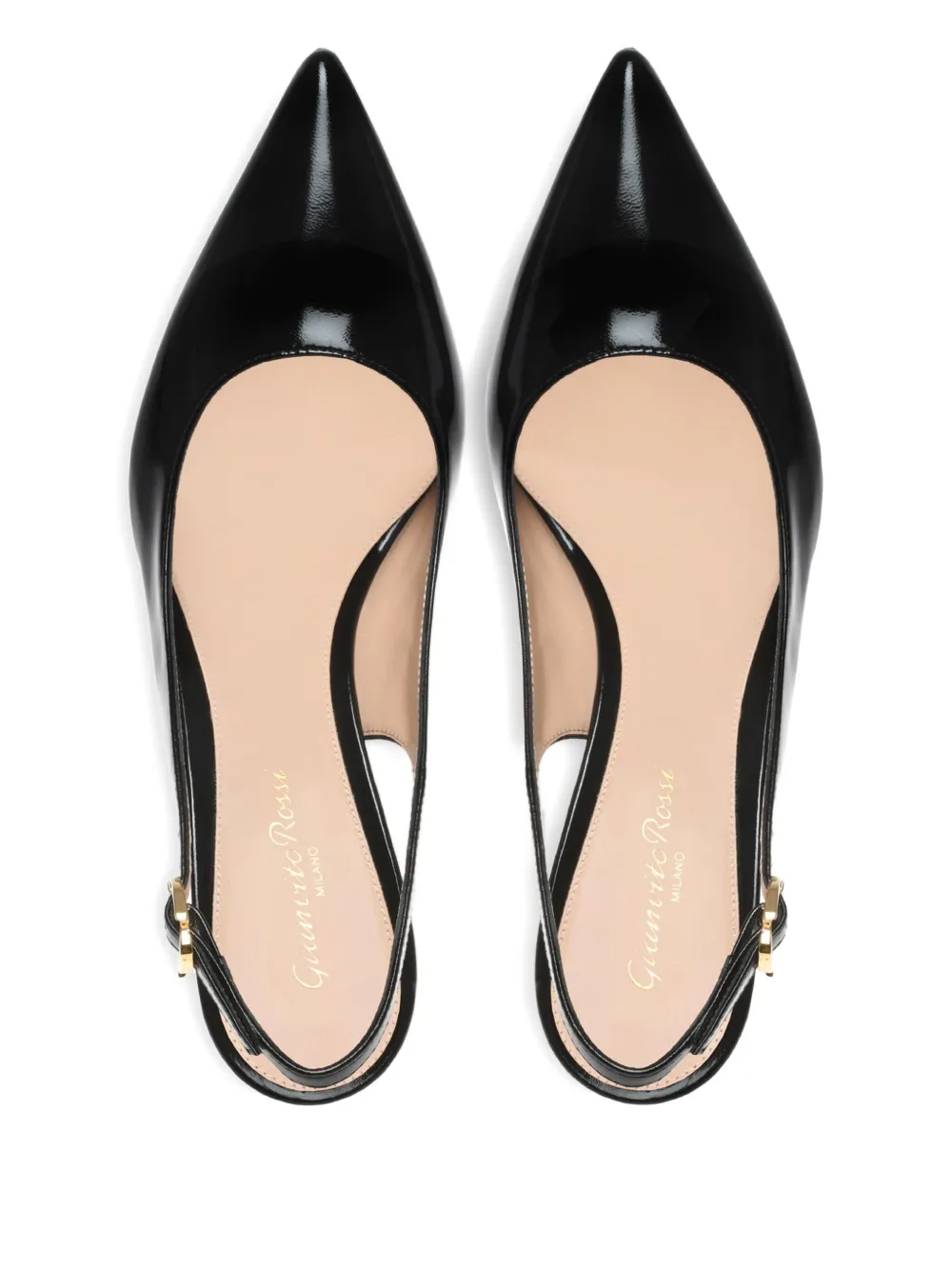 Туфли-слинги на платформе Dasha с каблуком 85 мм Gianvito Rossi, черный — фото 3