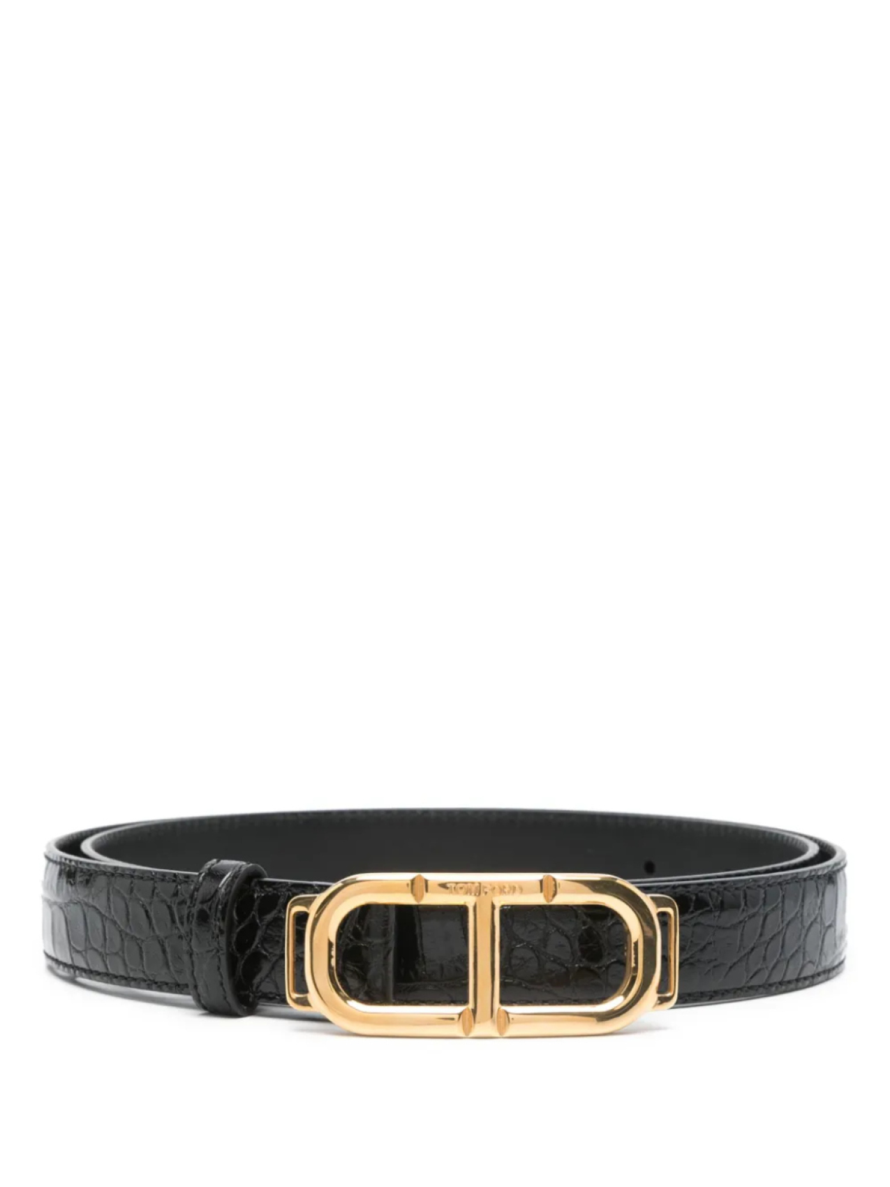

TOM FORD ремень с пряжкой-логотипом, черный