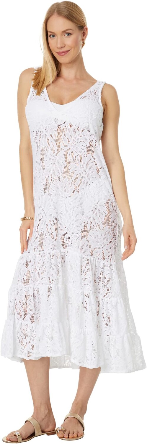 

Накидка Finnley Lace Cover-Up Lilly Pulitzer, цвет Resort White Paradise Found Lace