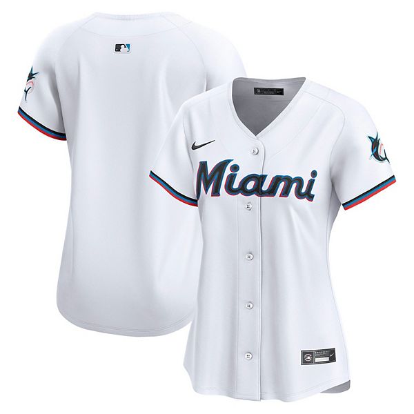 

Женская белая бейсболка Miami Marlins Home Limited Nike