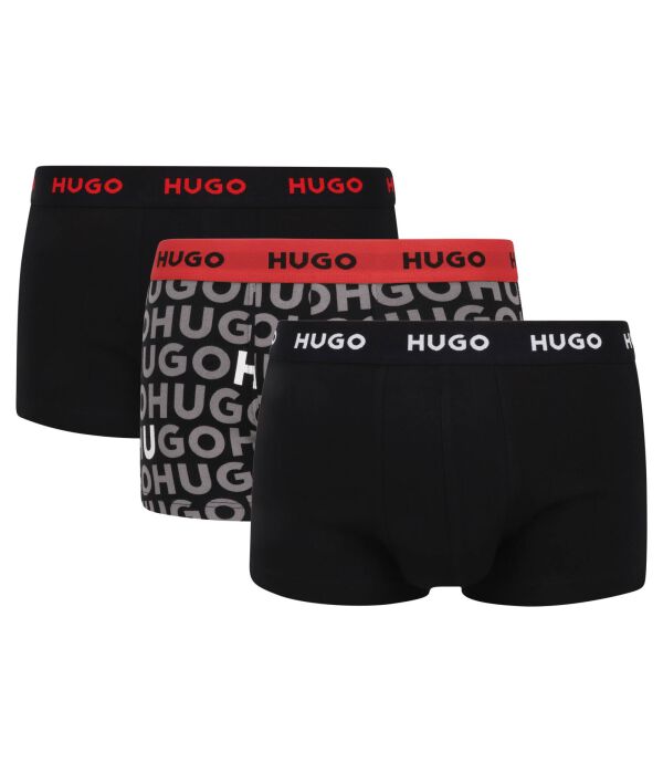 

Боксеры Hugo Bodywear с логотипами 3 шт, серый/черный