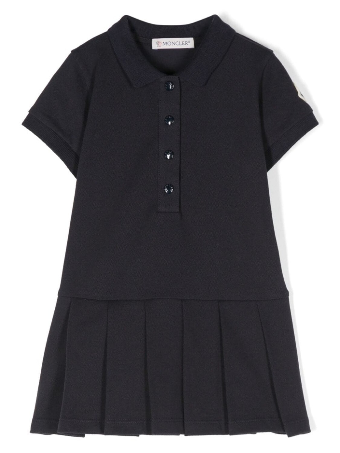 

Moncler Enfant платье с плиссированной юбкой, синий
