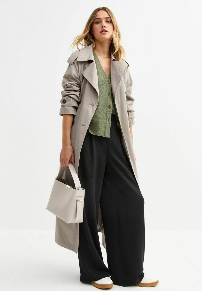 

Брюки PLEATED FRONT WIDE LEG New Look, черный