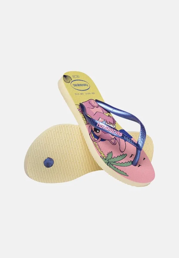 Детские тонкие сандалии disney с т-образным ремешком Havaianas, Buttercream — фото 3