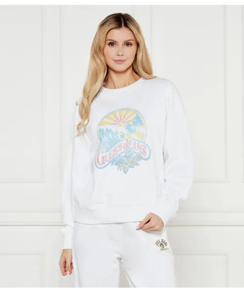 

Толстовка «Закат» Oversize fit Guess Jeans, белый