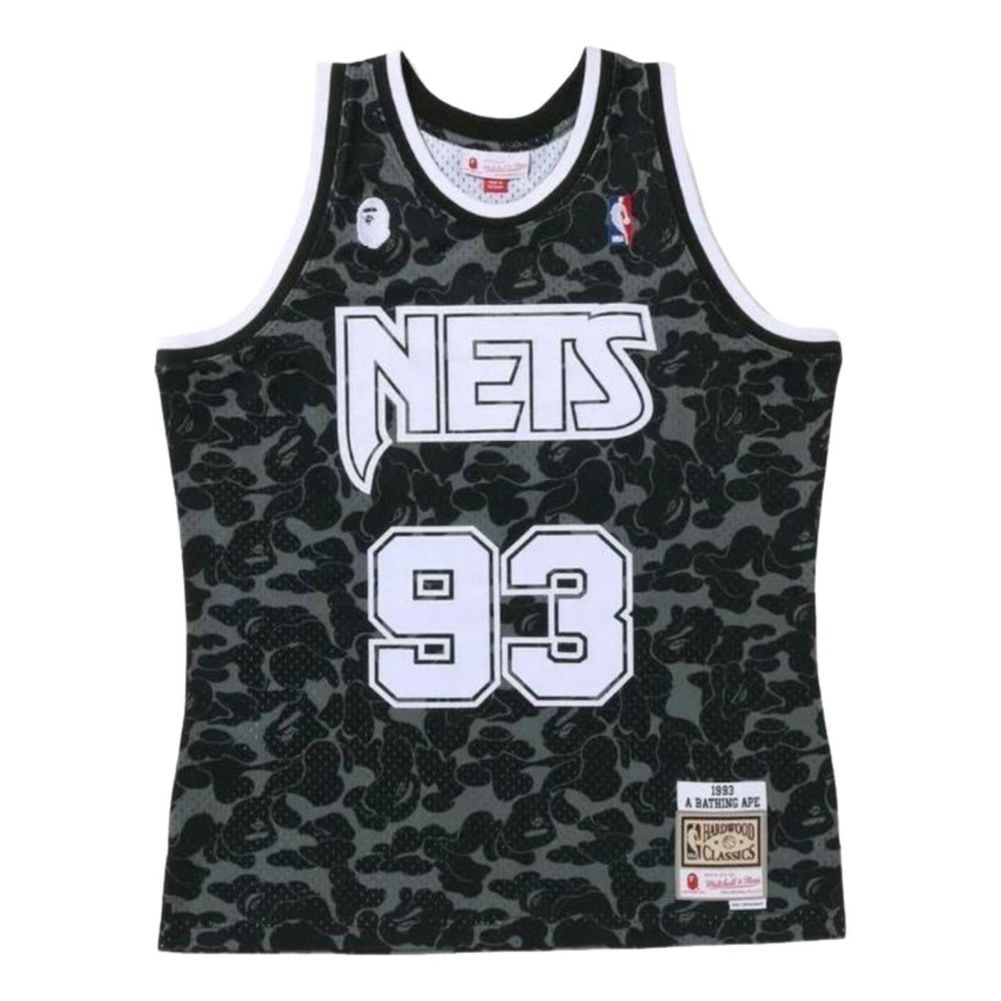

Футболка A Bathing Ape Mitchell & Ness Nets, черная
