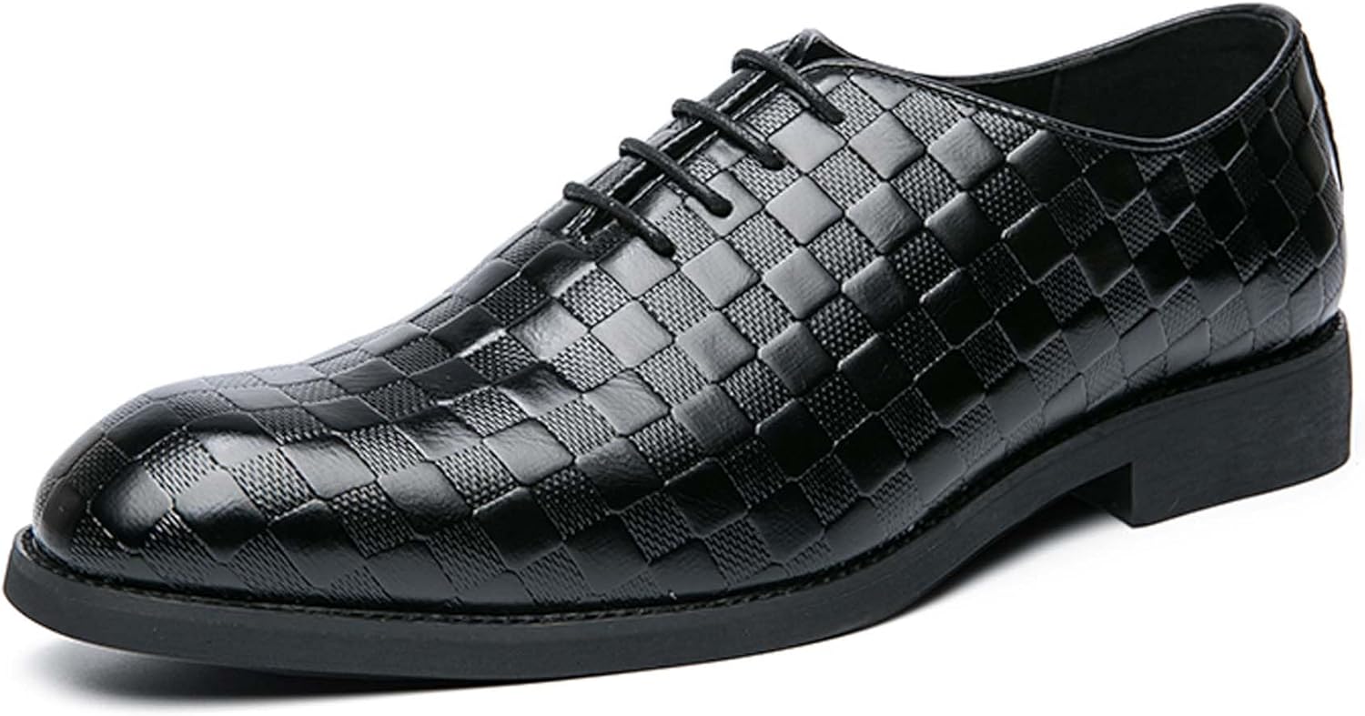 

Мужские оксфорды модные с заостренным носком для бизнеса, офиса, формальной одежды, повседневной, униформы, костюма, танцев, вечеринок, свадеб, смокинга. Кожаные туфли с противоскользящей подошвой, удобные Generic, черный