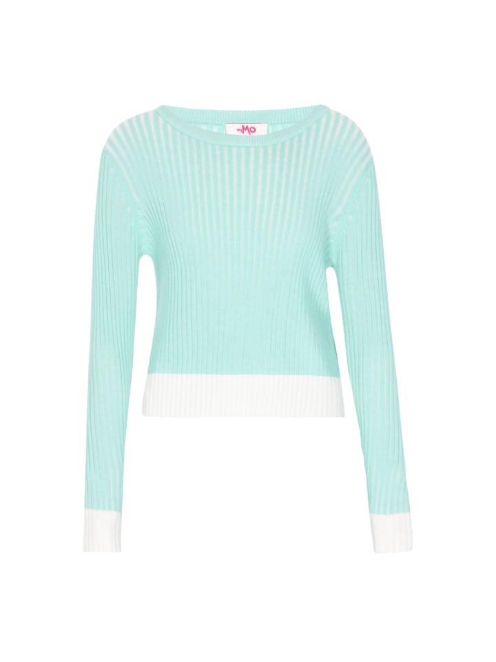 

MyMo Женский свитер мятно-белого цвета