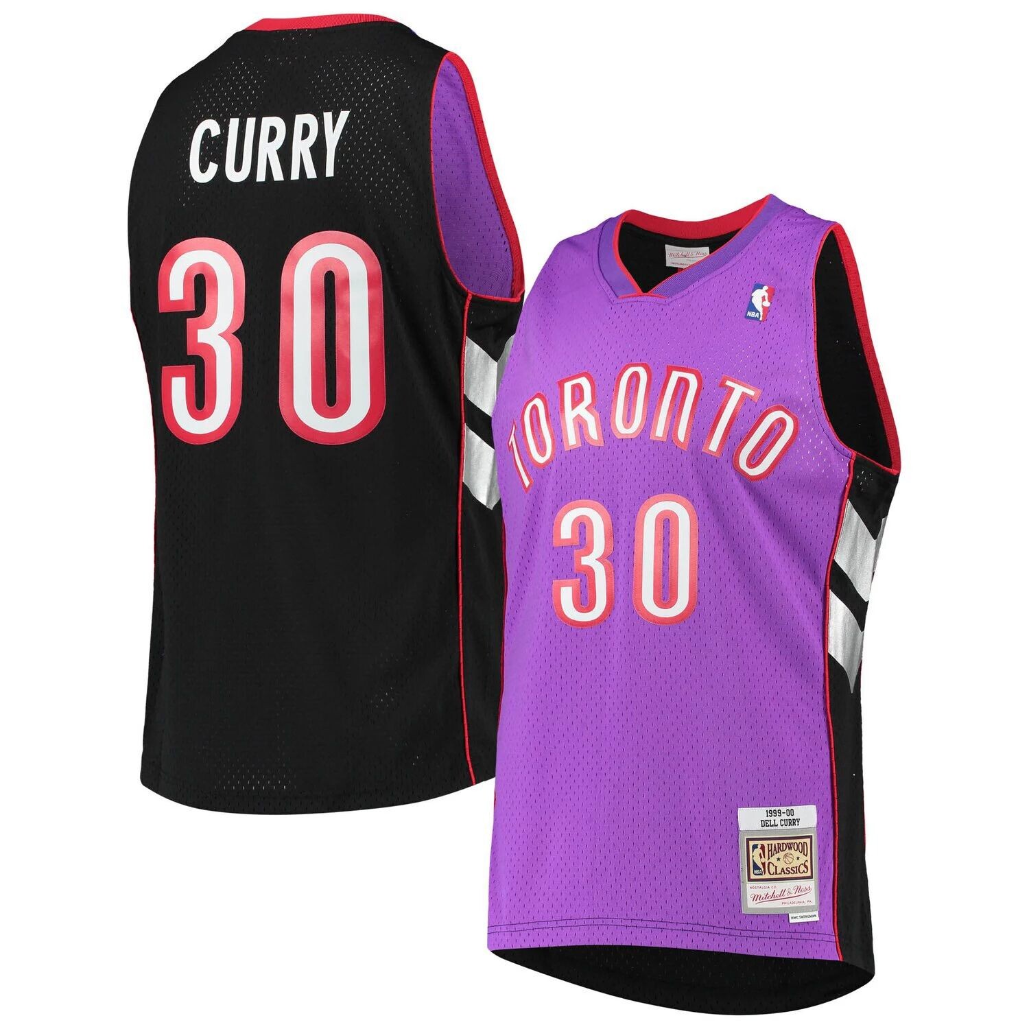 

Мужская майка Mitchell & Ness Dell Curry Purple Toronto Raptors 1999/00 Hardwood Classics Swingman