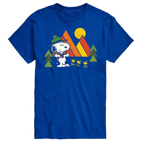 

Футболка с принтом Big & tall peanuts campfire mugs Licensed Character, Royal Blue