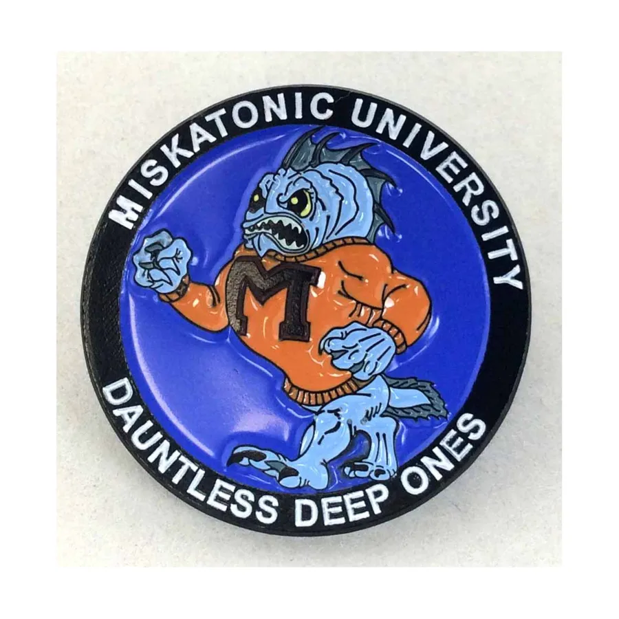 

Эмалированная булавка Deep Ones Университета Мискатоника, Cthulhu Accessories - Pins (Rebel Minis)