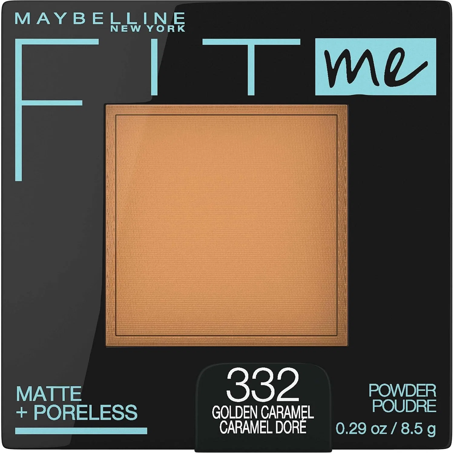 Пудра для лица матовая Maybelline New York Fit Me Matte + Poreless, 0.28 унции, Golden Caramel