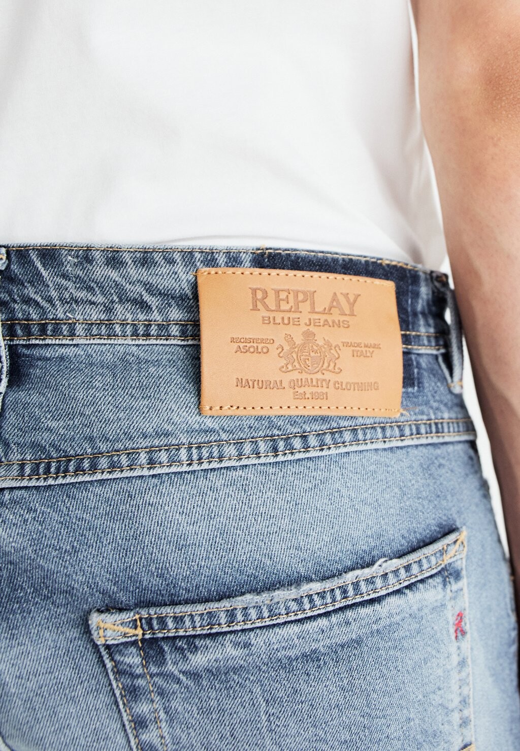 

Джинсы зауженного кроя WILLBI PANTS Replay, синий деним