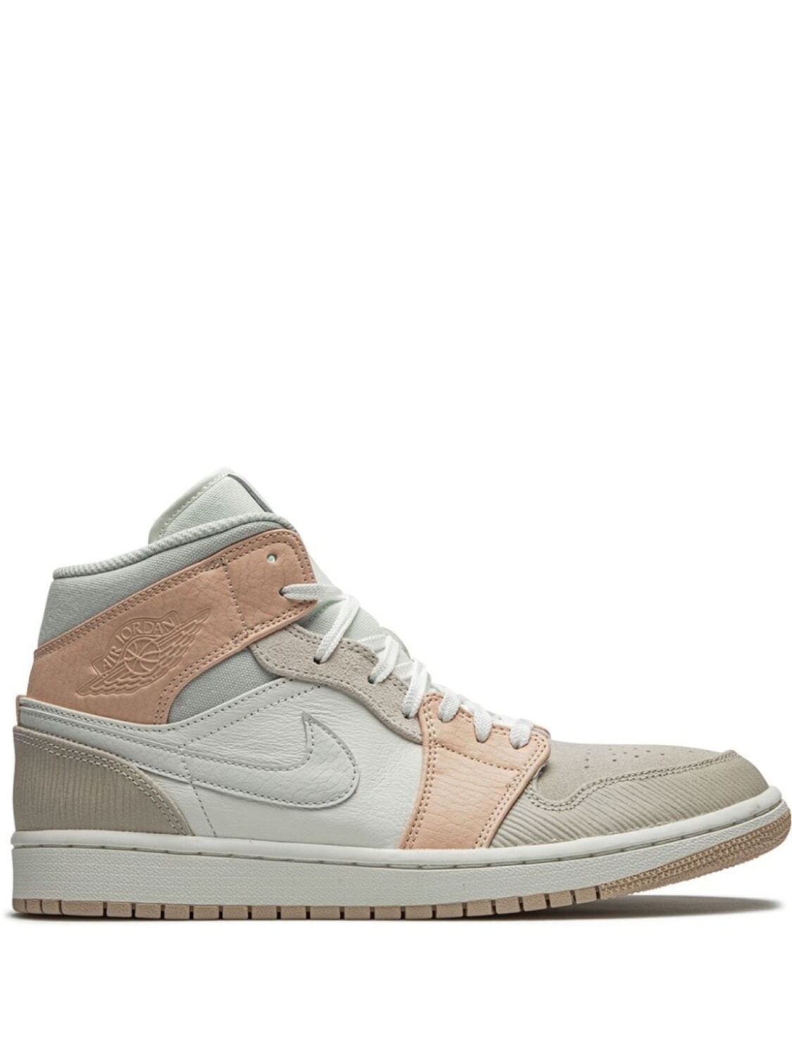 

Кроссовки Jordan Air Jordan 1 Mid, бежевый, Бежевый;серый, Кроссовки Jordan Air Jordan 1 Mid, бежевый