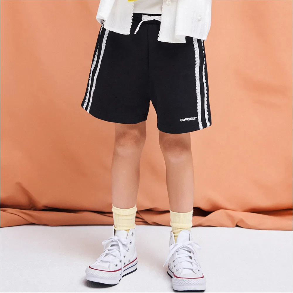 Детские спортивные шорты Cooper Logo Banding Track чёрные от Covernat Kids