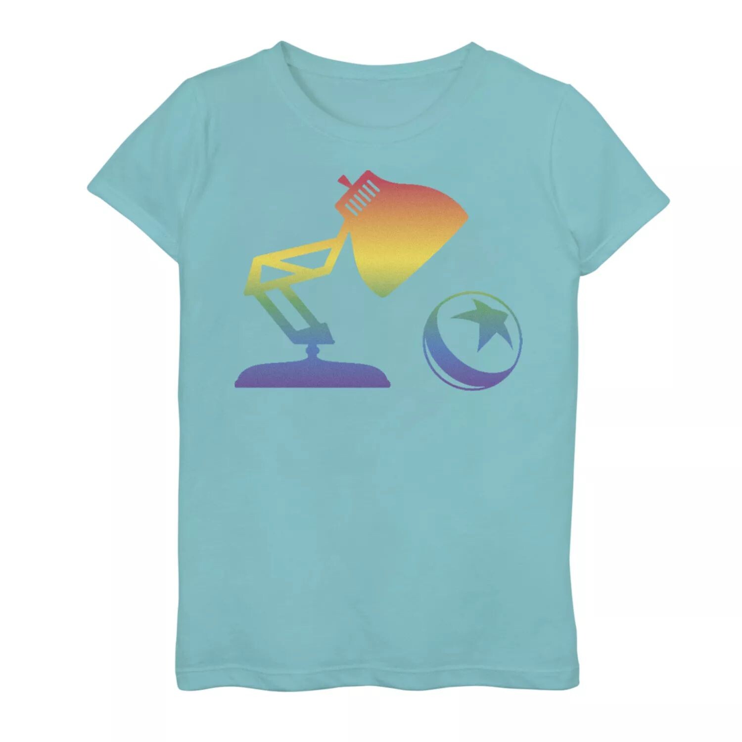 

Футболка Luxo And Ball Gradient Rainbow Fill для девочек 7–16 лет с портретом Disney/Pixar Disney