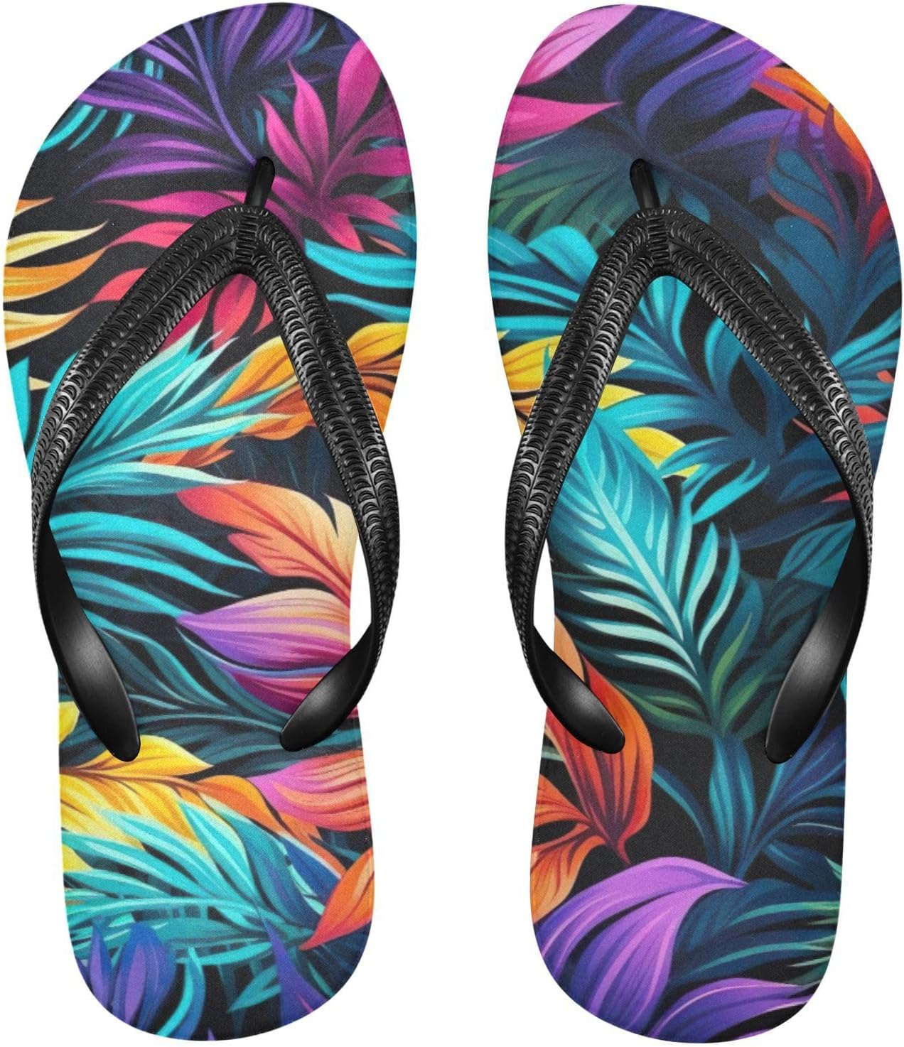 

Женские и мужские летние пляжные шлепанцы Palm Leaf с тропическим дизайном, для душа Kfbe