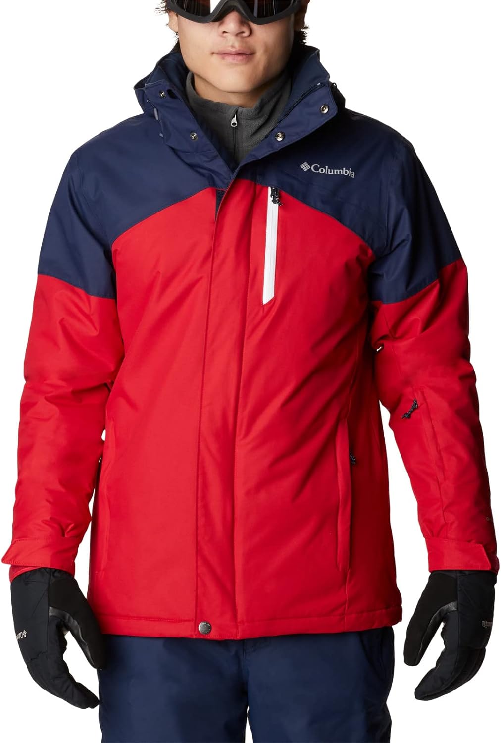 

Мужская куртка Columbia Last Tracks, черная, Mountain Red/Collegiate Navy