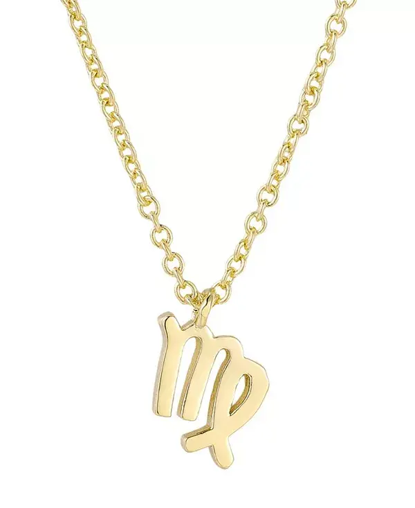 

Позолоченное колье со знаком зодиака Adornia, gold-virgo