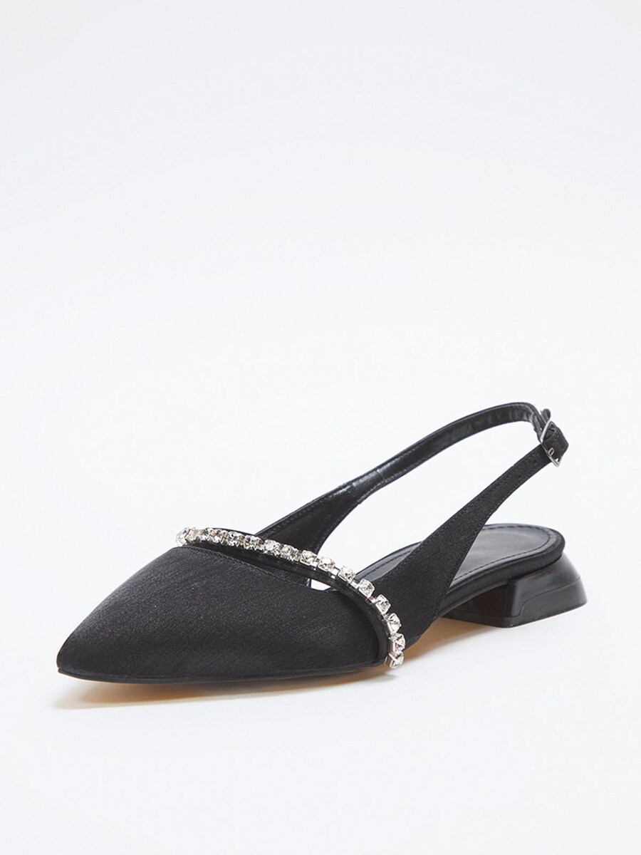 Балетки с ремешком Trendyol, Black