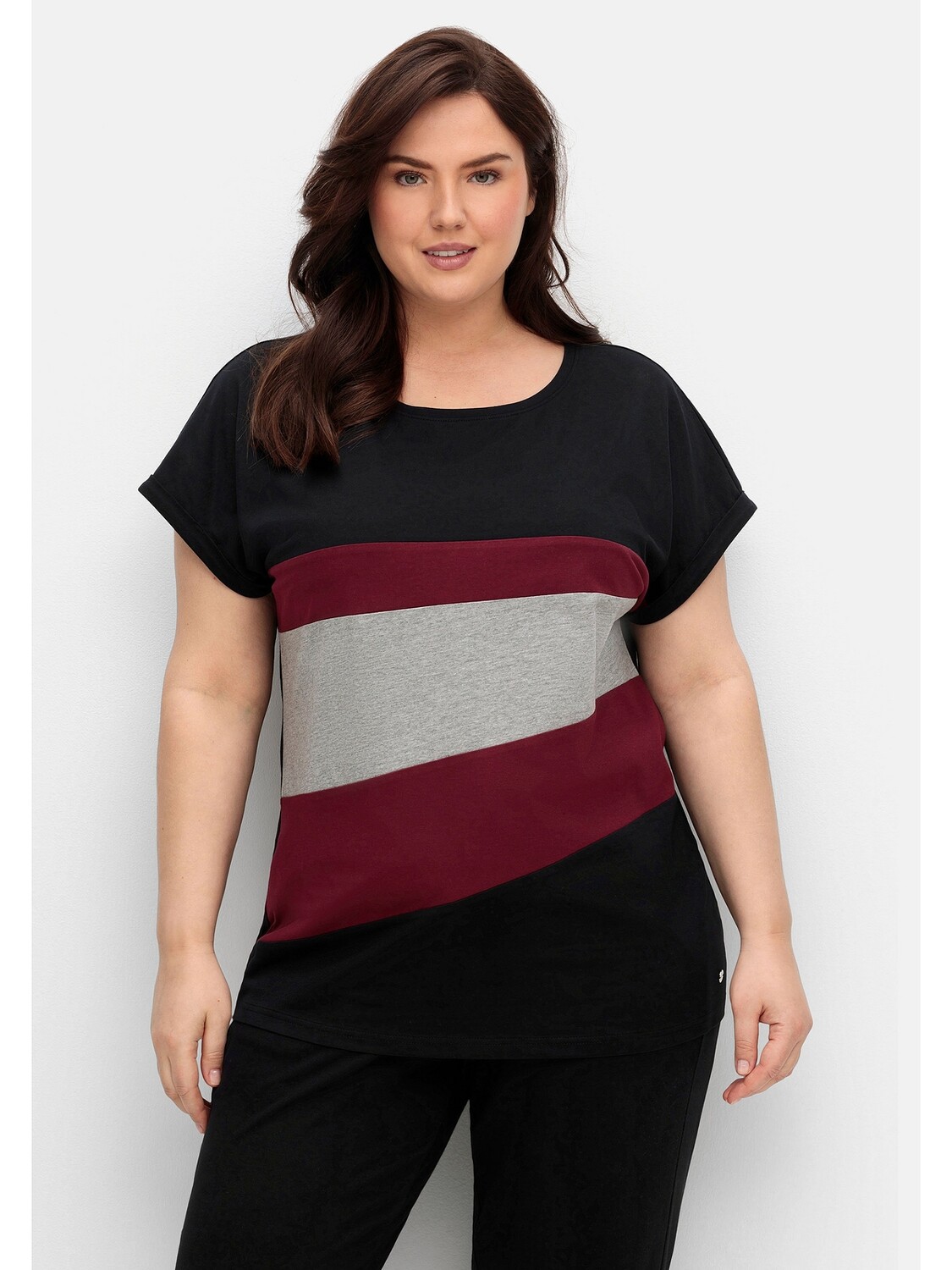 

Футболка sheego Oversized, черный