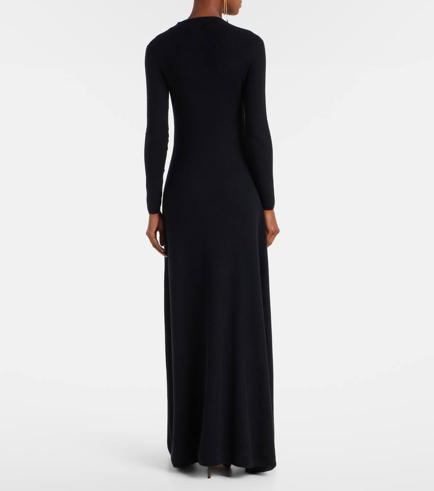 Макси-платье из смесовой кашемира и шелка Tom Ford, Black — фото 3
