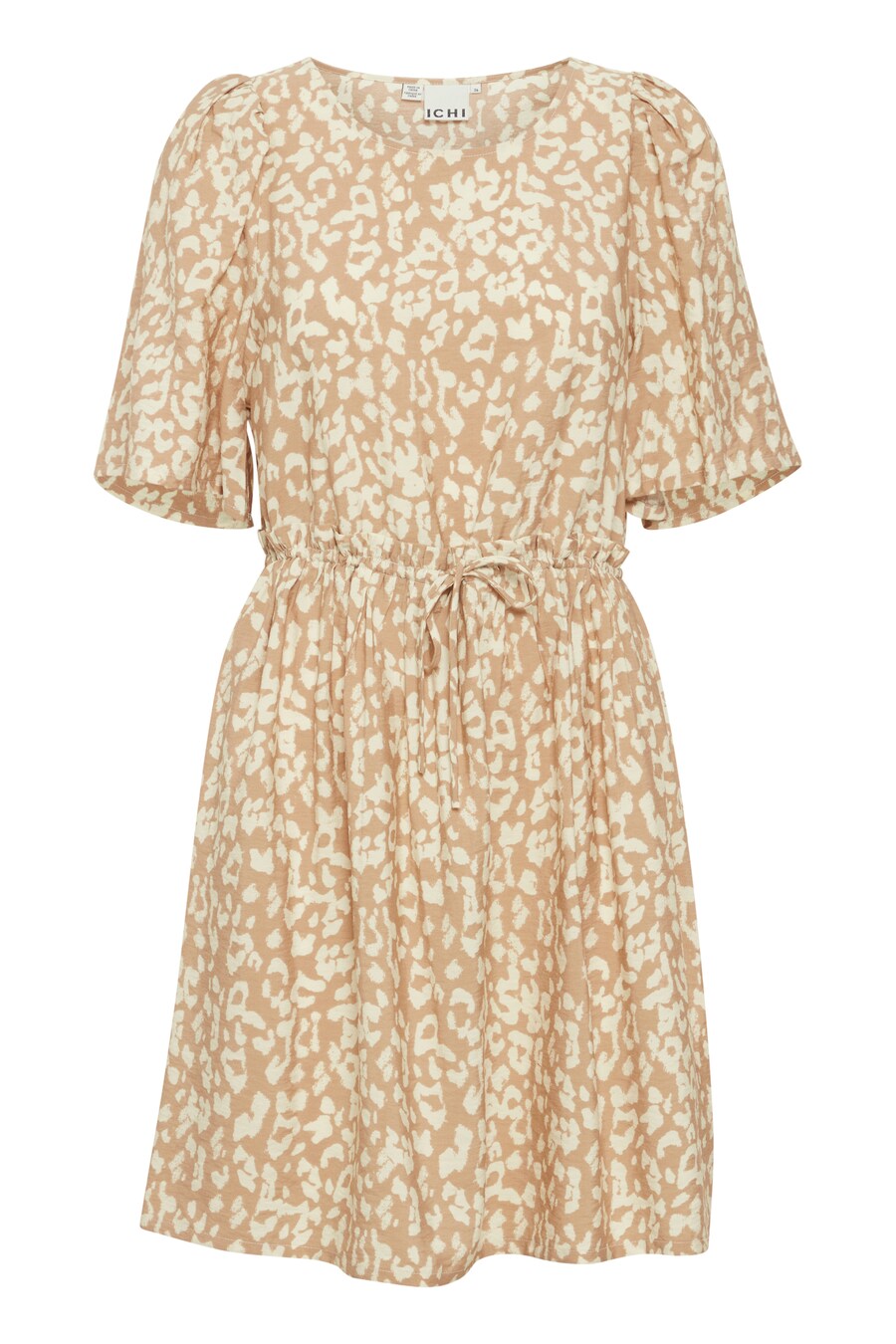 

Мини платье ICHI Dress TAMIKO, цвет camel/ecru