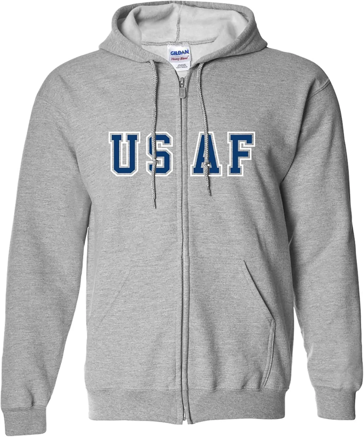 

Толстовка с капюшоном Zerogravitee USAF Big and Bold на молнии