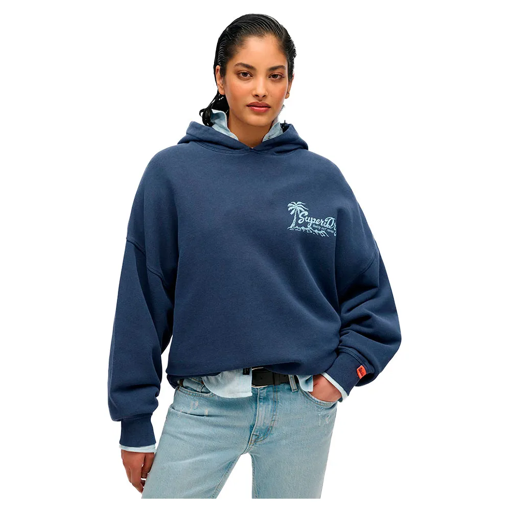 

Худи Superdry Outdoor Oversized, синий
