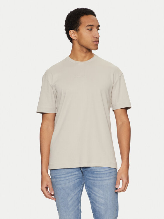 

Облегающая футболка K10K114167 Calvin Klein, бежевый