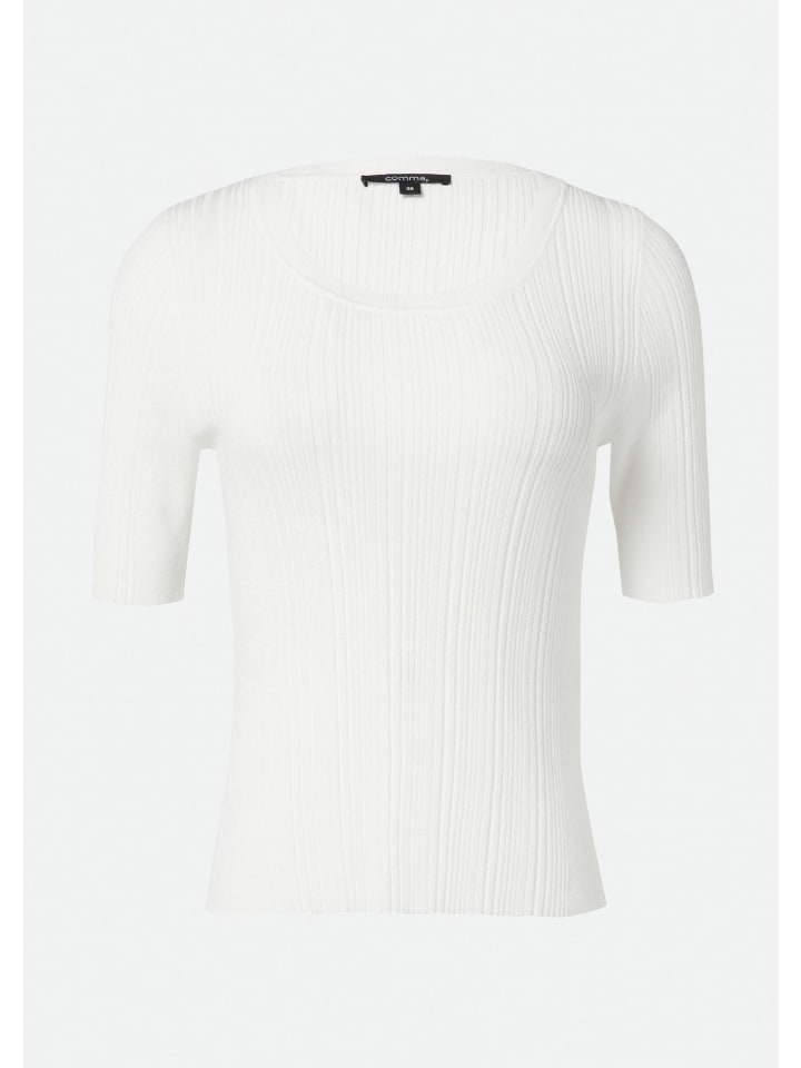 

Вязаный свитер в цвете 0120_белый comma