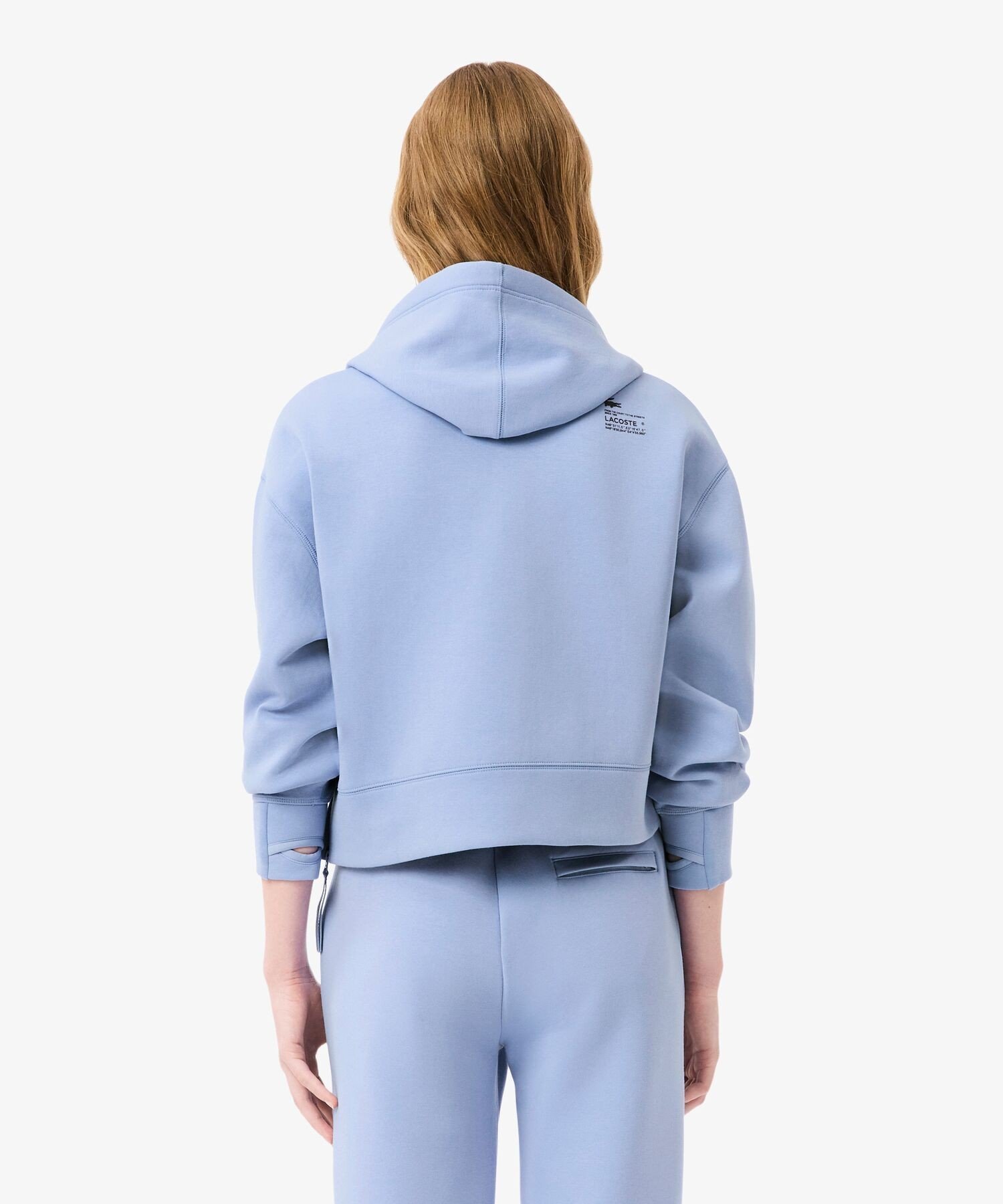 Толстовка LACOSTE Aqua, укороченная с капюшоном — фото 2