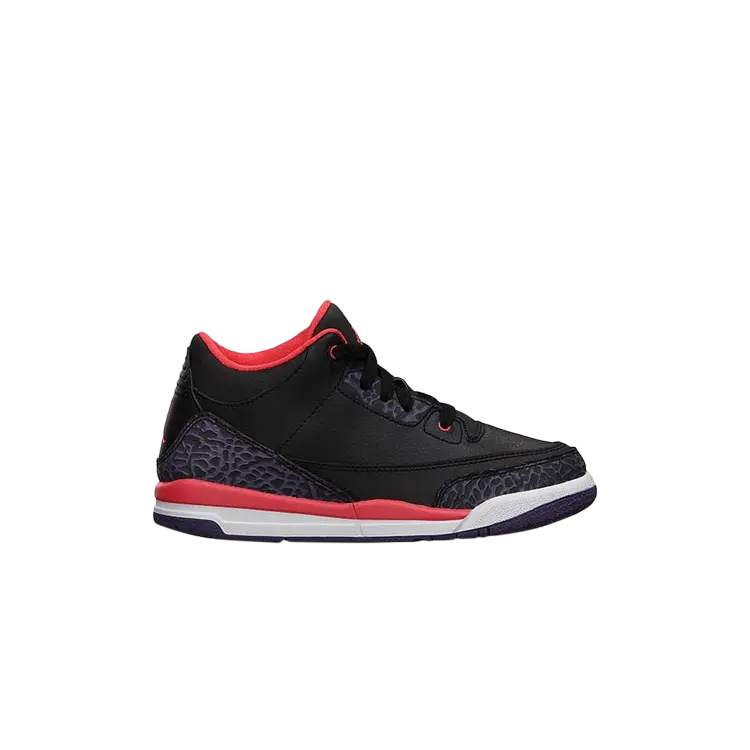 

Кроссовки Air Jordan 3 Retro PS 'Black Crimson', черный