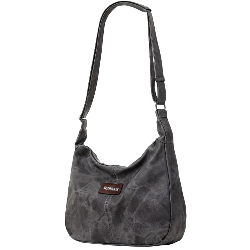 

WARRIOR Сумка через плечо из искусственной кожи полиуретан/поливинилхлорид Regular Unisex Black Gray