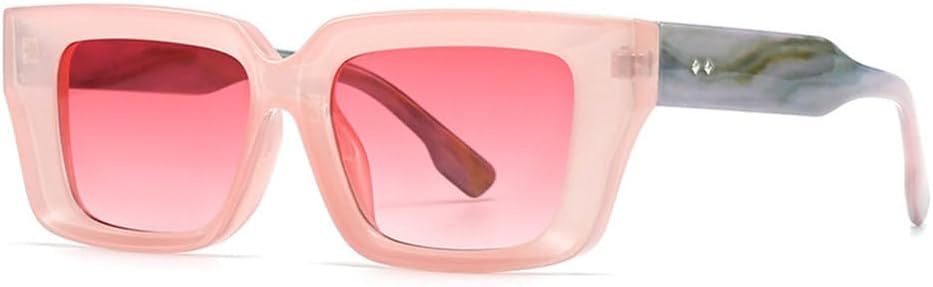 

Ретро-солнцезащитные очки класса люкс для женщин и мужчин, модная оправа, градиентные солнцезащитные очки с защитой от УФ-излучения UV400, розовые, один размер TYUVIVO, Pink Pink